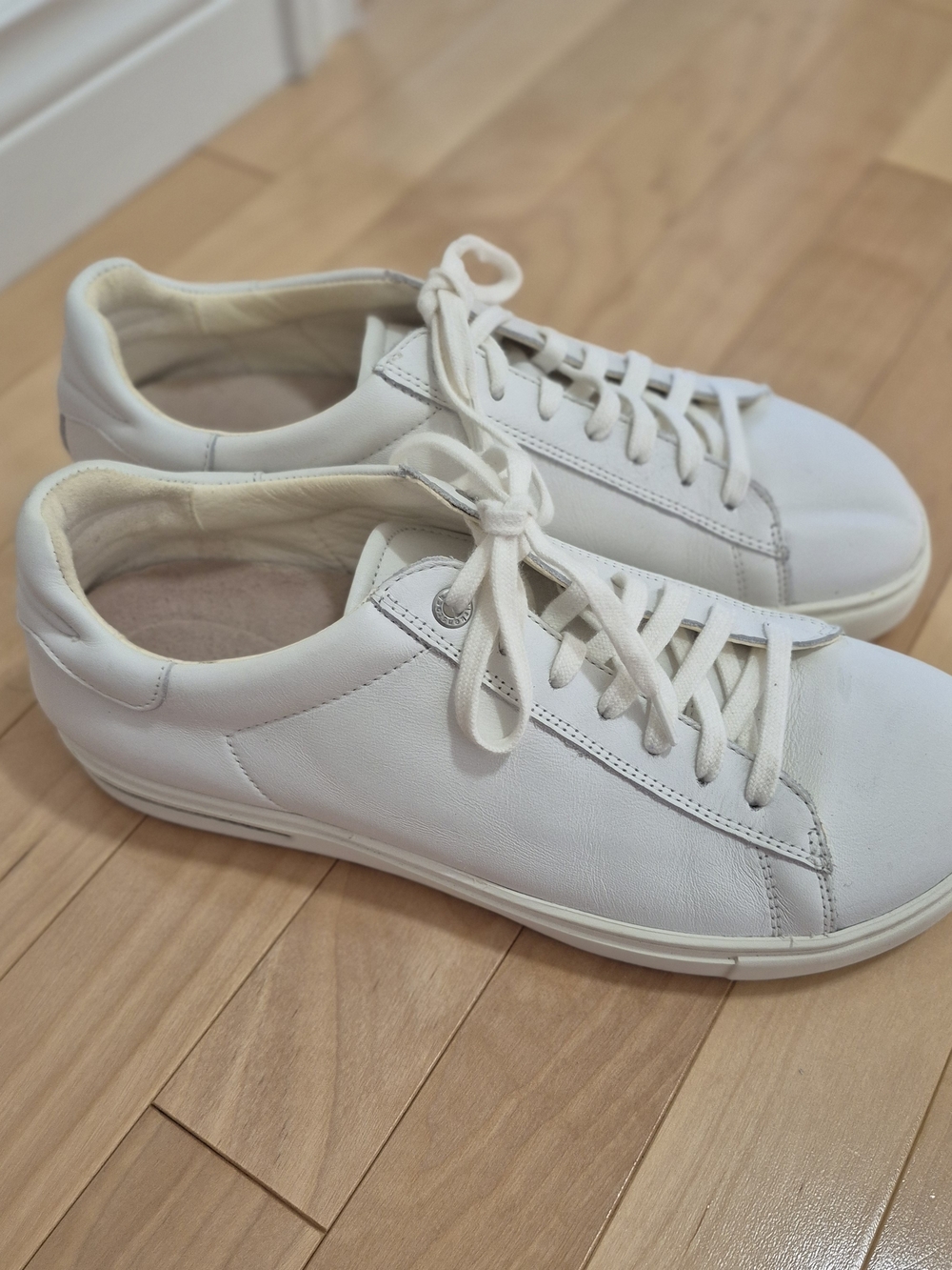 Birkenstock White Bend Low Leather Sneakers - Picture 2 of 8